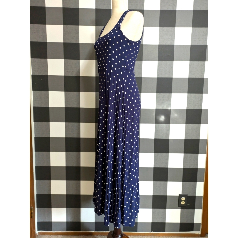 Old Navy polka dot tank maxi dress